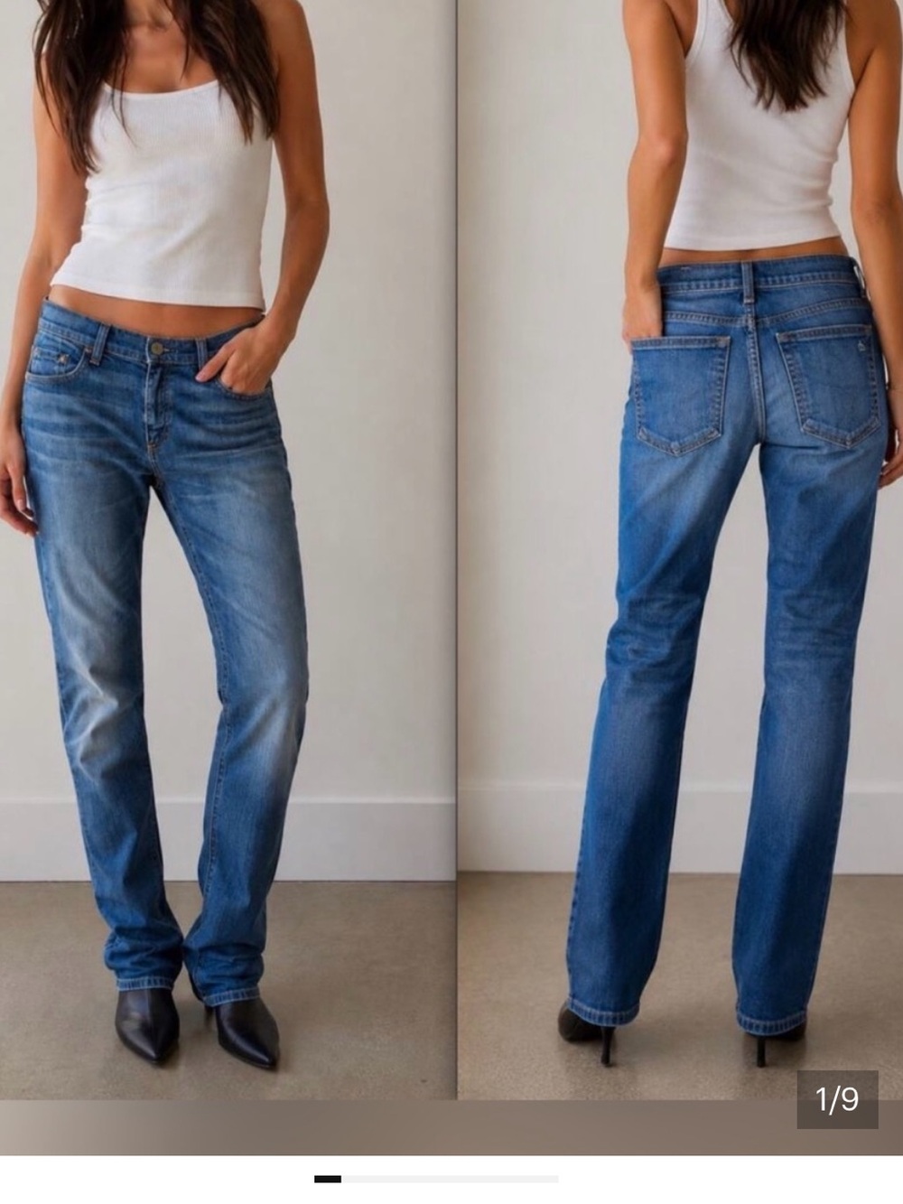 rag & bone The Dre Slim Boyfriend Jeans Stoke low rise size 24